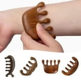 thumbnail image 2 of Sandalwood Massage Comb Head Meridian Scalp Shoulder Neck Anti Lot K3, 2 of 6