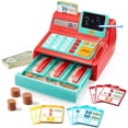 thumbnail image 1 of Juguete para caja registradora Lalalark con libreta para escribir y borrar y dinero ficticio, 1 of 8