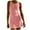 Pink, variant on Women's Tennis Dresses Summer Round Neck Exercise Dress Solid Color Sleeveless Workout Dresses