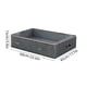 thumbnail image 3 of Caja de almacenamiento bajo la cama con tapa transparente - Organizador plegable para ropa, colchas y zapatos, contenedor de tela no tejida que ahorra espacio, 3 of 6