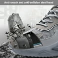 thumbnail image 3 of Safety Trainers Men Steel Toe Cap Trainers Women Lightweight Puncture Proof Safety Shoes Comfortable Industrial Work Shoes Utility Footwear, 3 of 7