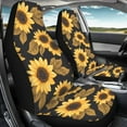 thumbnail image 3 of Yuyamidu Sunflowers Car Front Seat Covers Soft Front Seat Cover 2 Pcs Set Waterproof Auto Interior Accessories Universal Fit Most Cars, 3 of 7