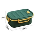 thumbnail image 3 of JeashCHAT Bento Lunch Box 1000ml 2 Layer 3 Compartment Lunch Containers for Adults, Leakproof Bento Box for Work, and Travel, 3 of 9