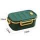 thumbnail image 3 of Fiudx Lonchera para Estudiantes, Hermética, de 2 Capas, Apta para Microondas, de Pvc, Amarilla, Verde y Blanca, 1000 Ml, para Adultos y Niños, Comidas Equilibradas, Fácil de Transportar., 3 of 6