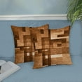 thumbnail image 4 of Burnt Orange Pillow Covers 18x18, Abstract Art Outdoor Decorative Throw Pillows for Couch, Modern Geometry Decor Cushion Cover 2 Pcs Soft Farmhouse Square Pillowcase for Bed Car Safa, 4 of 6