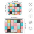 thumbnail image 4 of Yayeee Dish Drying Mat for Kitchen Counter 16"x18" Microfiber Absorbent Pad, Colorful Checkered Pattern, 4 of 7