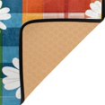 thumbnail image 3 of Yayeee Area Rugs for Living Room 5.2'x4' Non Slip Washable Bedroom Floor Carpet, Green Checkered Daisy, 3 of 5