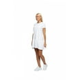 thumbnail image 3 of Women's Ruffle Hem Detailed Short Sleeve Dress, M, White, by Ambesonne, 3 of 3