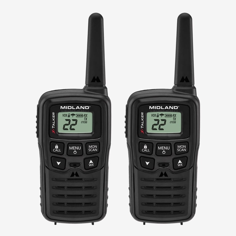 Midland（ミッドランド）　X-Talkerシリーズ　トランシーバー Midland, Walkie Talkie, T10, Up to 20 Mile Range with Weather