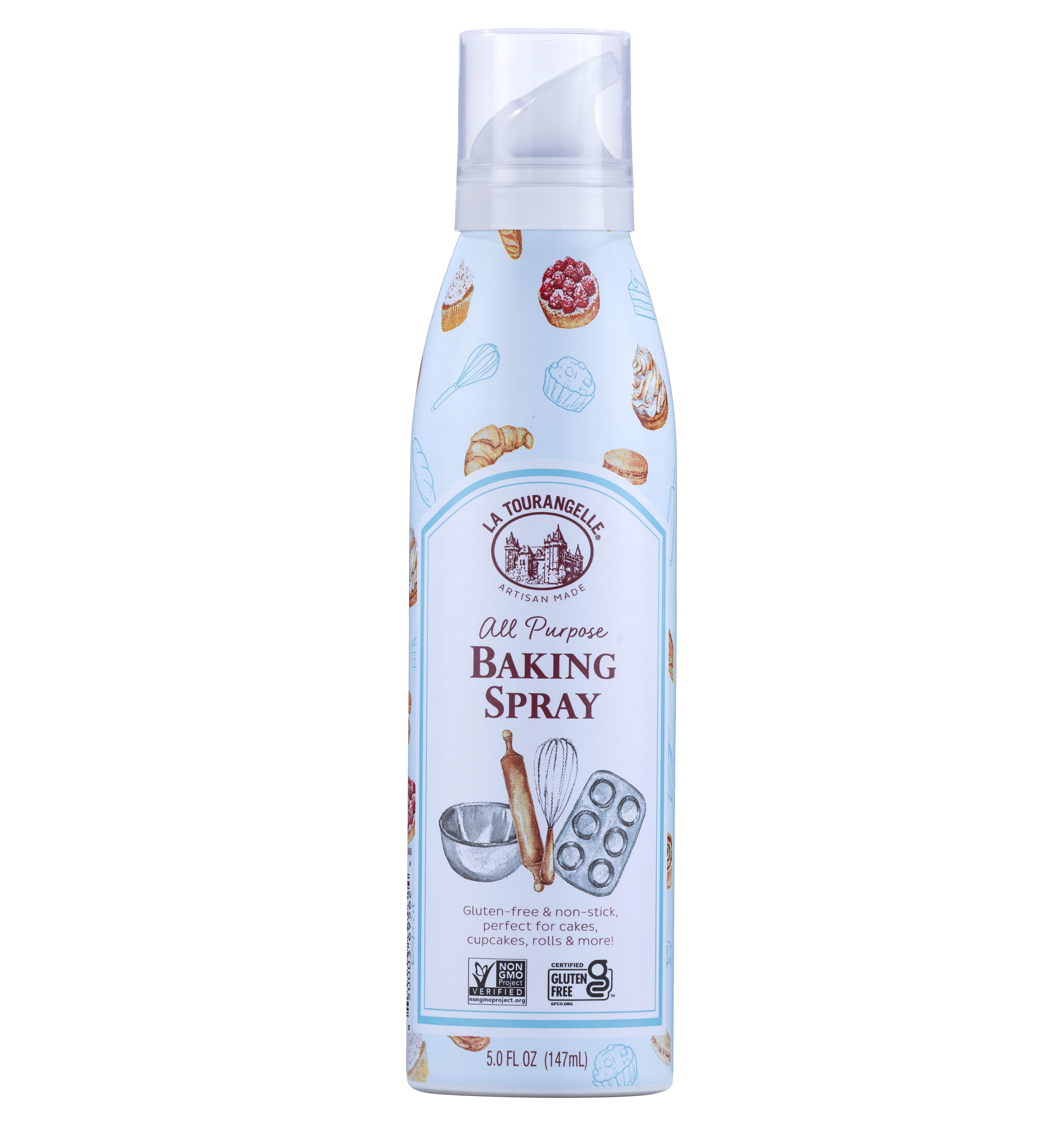 (3 pack) La Tourangelle All Purpose Baking Oil Spray, 5 fl oz (147 ml)