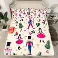 thumbnail image 2 of Manfei Kawaii Pink Nutcracker Bed Sheets, Christmas Princess King Sheets, Teen Kid Child Sheet Set, Breathable Home Decor, 4pcs, 2 of 7