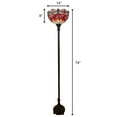 thumbnail image 4 of Amora Lighting AM040FL14B 72 in. Tiffany Style Dragonfly Torchiere Floor Lamp, 4 of 4
