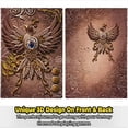 thumbnail image 2 of Cuaderno/Diario DND, 200 págs., cuero sintético, relieve 3D Fénix Rosa, bolígrafo - Ideal D&D. Accesorio RPG regalo nerd. DM's y jugadores. (Fénix Rosa), 2 of 3