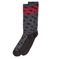 thumbnail image 3 of Perry Ellis Men’s Casletic Printed Socks (Black/Red), 3 of 3