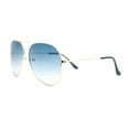 thumbnail image 3 of Iconic Classy Mens Tear Drop Shape Metal Wire Rim Pilots Sunglasses Gold - Gradient Blue, 3 of 4