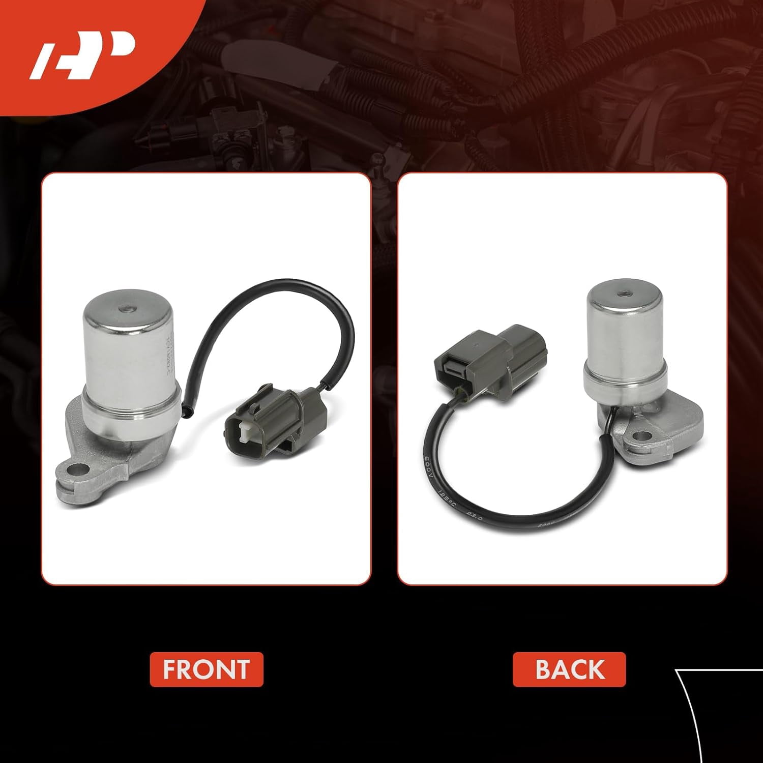 A-Premium Engine Variable Valve Timing (VVT) Solenoid Compatible with Honda Accord 2000-2007, Pilot 2003-2008, Odyssey 1995-1997/2000-2006, Ridgeline 2006-2008 & Acura MDX 2001-2006, TL, RL, CL