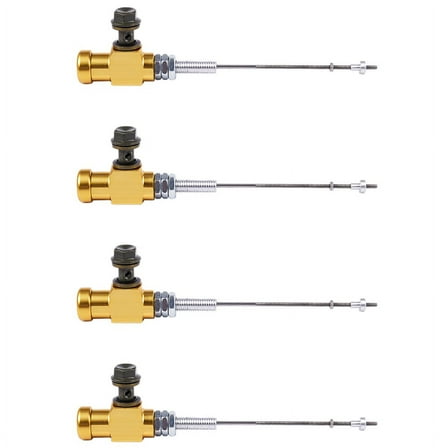 4X Motorcycle Hydraulic Clutch Master Cylinder Rod Brake Pump M10X1.25mm Aluminum Gold