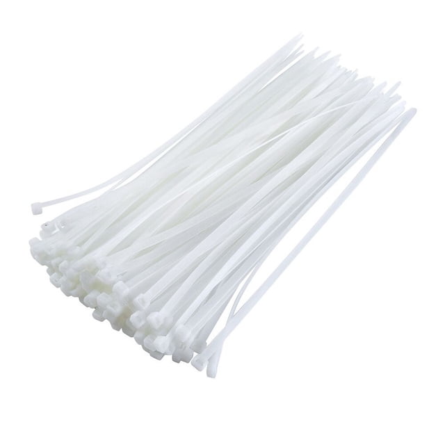 MOQIN Attaches à Glissière Robustes de 8 Pouces avec Résistance à la Traction de 50 Lb pour Usage Polyvalent, Enveloppes d'Attache en Nylon Autobloquantes et Résistantes aux UV, Lot de 100 Sangles d'Attache Solution de Gestion des Câbles pour l'Intérieur et l'Extérieur