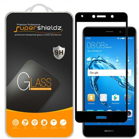 [1-Pack] Supershieldz for Huawei Ascend XT2 [Full Screen Coverage] Tempered Glass Screen Protector, Anti-Scratch, Anti-Fingerprint, Bubble Free (Black Frame)