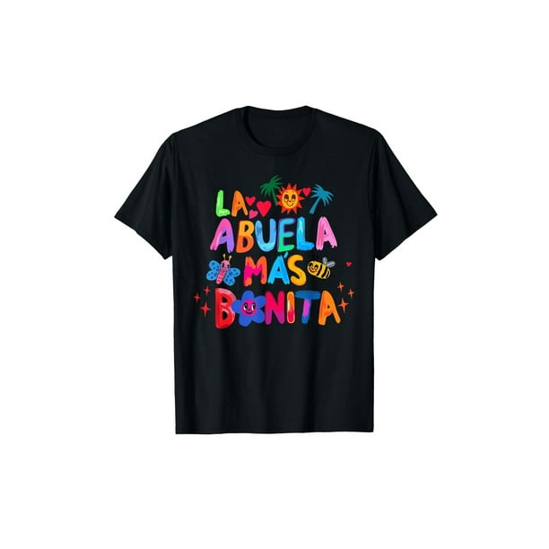 La Abuelita Mas Chingona Spanish Granny Grandma Floral T-Shirt