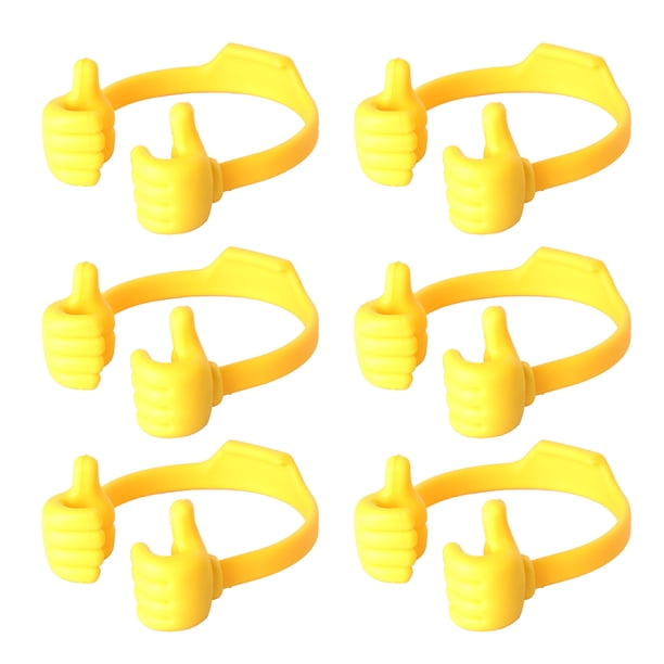 6 soportes ajustables para teléfono móvil, portátiles, ligeros, universales, con forma de pulgar, para escritorio, tabletas, decoración para el hogar y la oficina.