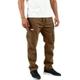 thumbnail image 5 of Men's Big & Tall Fleece Cargo Sweatpants Coffee XL, 5 of 5