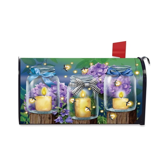 Briarwood Lane Mailbox Cover  - Standard Size - Fireflies Spring For Spring Mailbox Cover