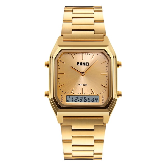 Reloj Impermeable con Pulsera de Acero