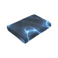 thumbnail image 6 of Kll Fleece Blanket Plush Throw Blanket Blue Lightning,Soft Fuzzy Cozy Flannel Blanket For Couch Sofa Bed.(80"X60"), 6 of 9