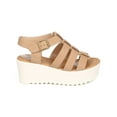 thumbnail image 2 of Soda EE61 Women Nubuck Open Toe Fisherman Platform Gladiator Sandal, 2 of 5