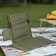 thumbnail image 1 of Silla de camping al aire libre con respaldo de suelo y bolsa de transporte, cojín acolchado Verde, 1 of 8