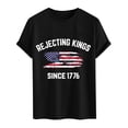 thumbnail image 5 of Linfrsh American Flag T Shirts for Men American Flag 250 Years Independence Day 4th of July Graphic Tee(Black,2XL), 5 of 5