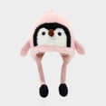 thumbnail image 2 of CPNG Baby 3D Penguin Balaclava Plush Hat – Soft Fleece Material for Gentle Baby Skin, Ear Flaps with Long Straps for Walks & Play, Cozy Cold-Weather Accessory That Matches Kids’ Outfits, 2 of 5