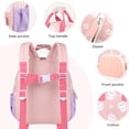 thumbnail image 2 of Mochila infantil GAGAKU para niñas de 2 a 5 años con estampado de gato rosa, 2 of 9