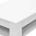 thumbnail image 3 of vidaXL Table Basse Bois Manufacturé 110x65x48 cm Blanc, 3 of 4