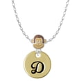 thumbnail image 1 of Delight Jewelry Goldtone Large Disc Letter - D - 3/4'' Mia Monkey Charm Necklace, 1 of 4