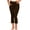 Coffee, variant on Capri Yoga Pants for Women Cropped Flare Leggings with Pockets Foldover High Waist Workout Activewear Bootcut Gym Athletic Lounge Tummy Control Pant