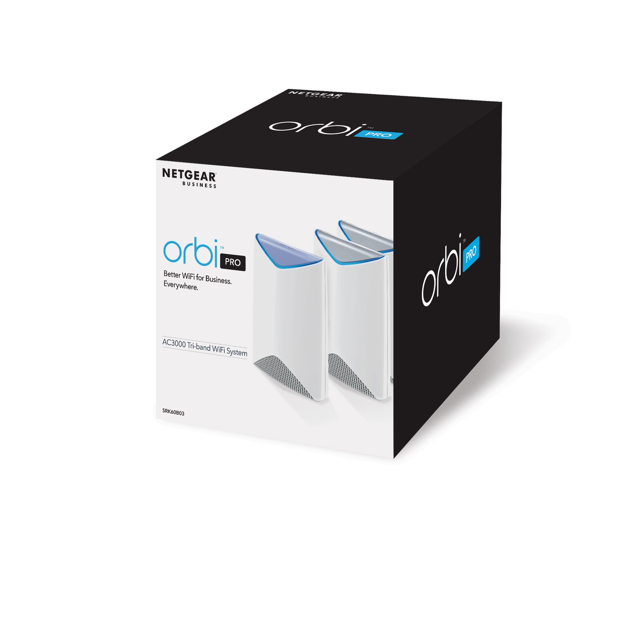 NETGEAR - Orbi Pro AC3000 Tri-Band Business Mesh Wi-Fi System with Router + 2 Satellite Extenders, 3Gbps (SRK60B03) - Walmart.com NETGEAR - Orbi Pro AC3000 Tri-Band Business Mesh Wi-Fi System with Router + 2 Satellite Extenders, 3Gbps (SRK60B03) - Walmart.com