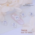 thumbnail image 5 of Joyas para uñas de circonita redonda retro, joyas de diamantes para uñas, pegatinas para uñas DIY, circonita retro única, 5 of 5