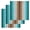 Aqua, variant on Aqua Teal Hand Towels Set,Waffle Weave Kitchen Towels 3 Pieces,Farmhouse Wood Grain Vintage Brown Striped Microfiber Hair Face Bath Tea Towel Absorbent Quick Drying Cleaning Dish Cloths,15.7"x23.6"