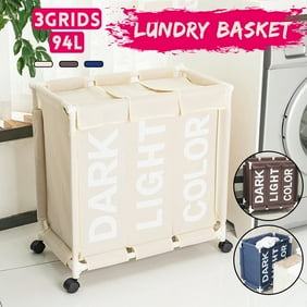 Costway 4 Bag Rolling Laundry Sorter Cart Hamper Organizer Compact Basket Heavy Duty Walmart Com Walmart Com