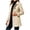 Beige, variant on Inleife Womens Wool Blend Coat Fashion Ladies Casual Long Sleeve Hoodless Solid Button Pocket Top Coat Stand Collar Jacket