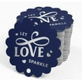 thumbnail image 4 of Inkdotpot Let Love Sparkle Wedding Bottle Tag Real Silver Foil Favor Hang Tags Pack Of 50, 4 of 7