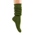 thumbnail image 2 of BYHONG Socks for Women Women's Lengthening Thick Socks Colorful Over The Knee Pile Socks Running Socks Womens Green One Size, 2 of 3