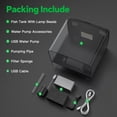 thumbnail image 7 of DaToo 1.2 Gallon Fish Tank Starter Kit With Filter & 5-Color LED Light Auto-Cycling Quiet Pump Small Self-Cleaning Smart Desktop Aquarium For Tropical fish Guppies Goldfish Or Betta, 7 of 7
