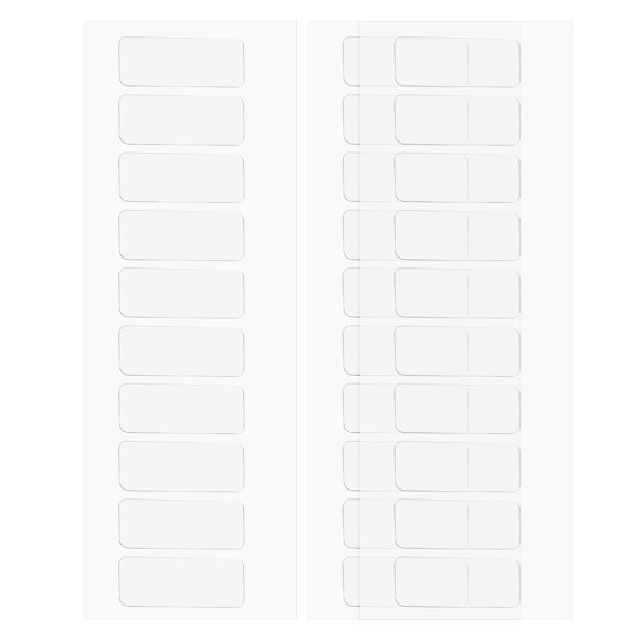 30pcs Double Sided Adhesive Pads, 1.9 x 0.7inch Removable Rectangle Poster Tape Double Sided Tape Nano Wall Mount Stickers for Walls Hanging
