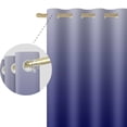 thumbnail image 4 of Nanqianyi Blue Ombre Blackout Curtains for Bedroom, Room Darkening Thermal Insulated Grommet Gradient Drapes for Living Room, 2 Panels, 42x84 inches, 4 of 10