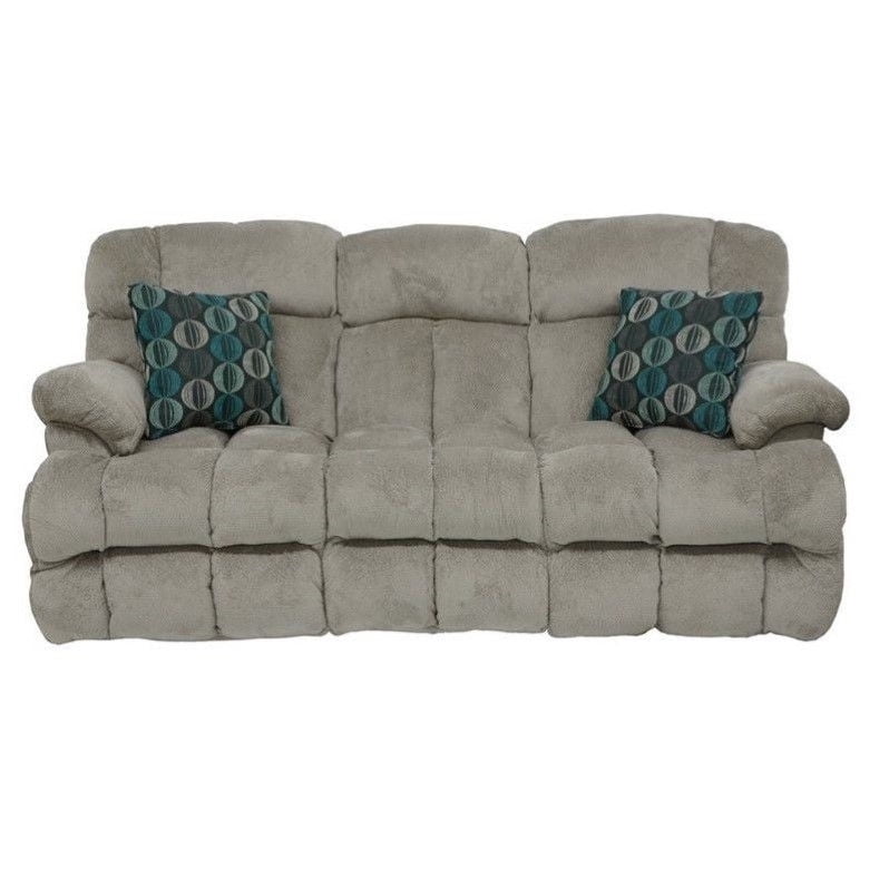 Catnapper Concord Power Lay Flat Reclining Sofa in Smoke