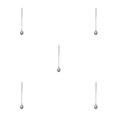 thumbnail image 3 of Inteprter Cuchara agitadora de acero inoxidable, cucharas de mano para vino, barman, Bar, Club, cocina, club nocturno, flor Natural larga Type2 NO2, 3 of 6
