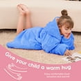 thumbnail image 4 of PMONPA Wearable Blanket Hoodie for Kids, Soft Double Layer Sherpa Fleece Sweatshirt,Teen Gifts for Kids, Youth, Boys, Girls, One Size, Sky Blue, 4 of 8